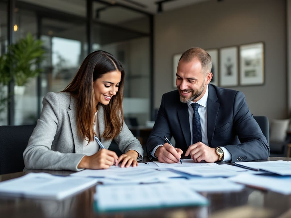 Sun City Arizona immigration attorney working with client on visa paperwork