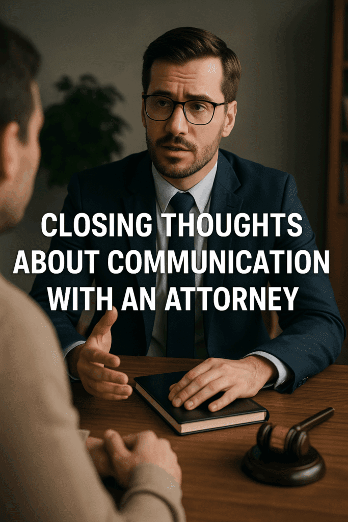 Attorney Communication Reflections