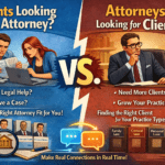 Clients and Attorneys looking for eachother